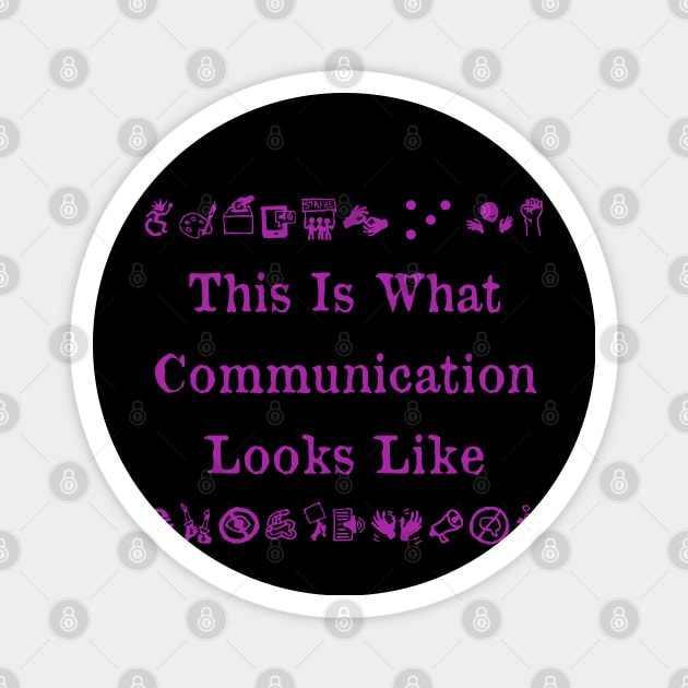 Nonverbal Communication Magnet by LondonAutisticsStandingTogether